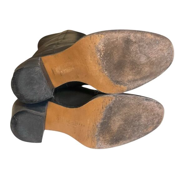 RALPH LAUREN COLLECTION Purple Label Black Leather Over the Knee Boots 6.5 Italy - Picture 16 of 16